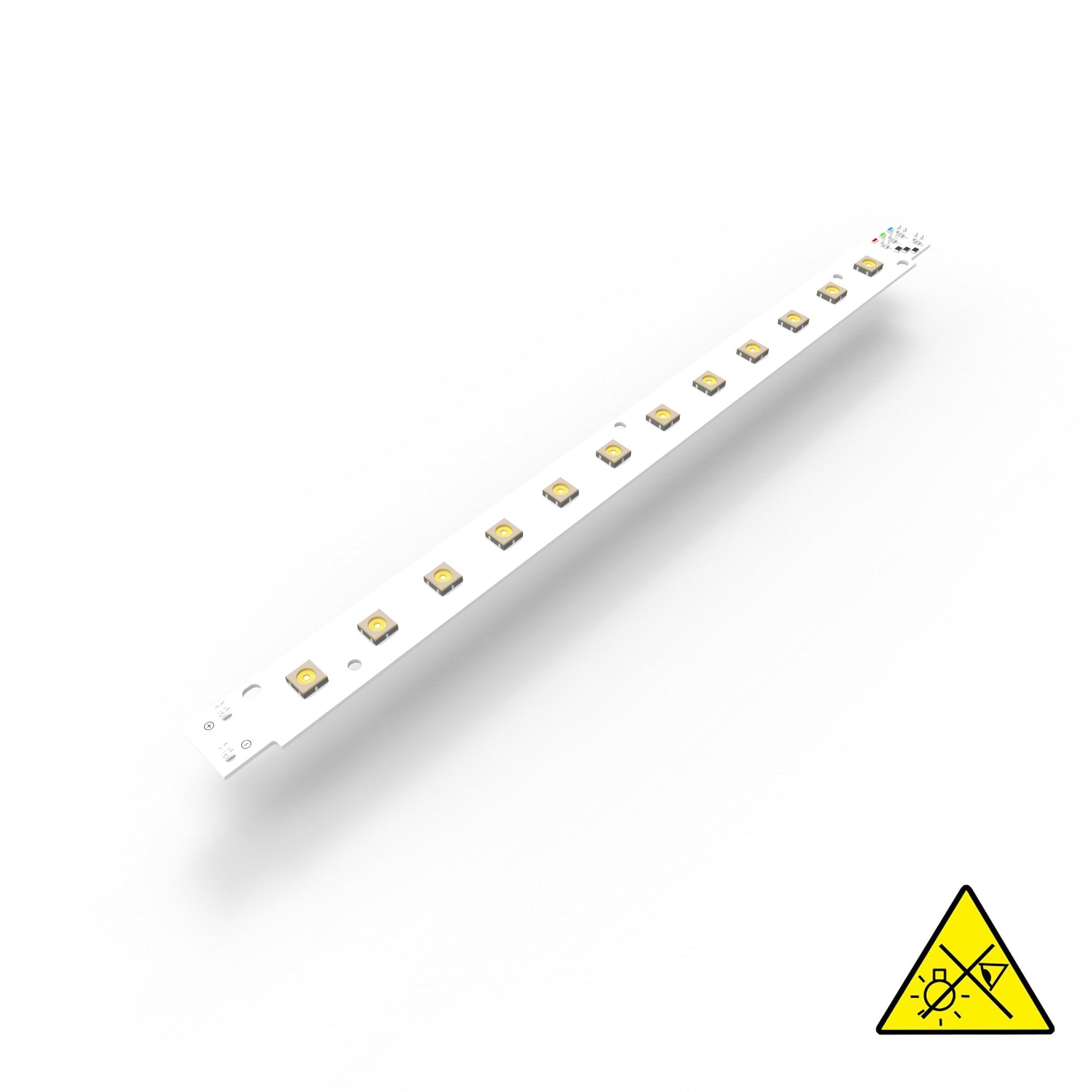 Violet UVC Nichia NCSU434D LED Strip 280nm 12 LEDs 1620mW 28.1cm 22.05W for disinfection