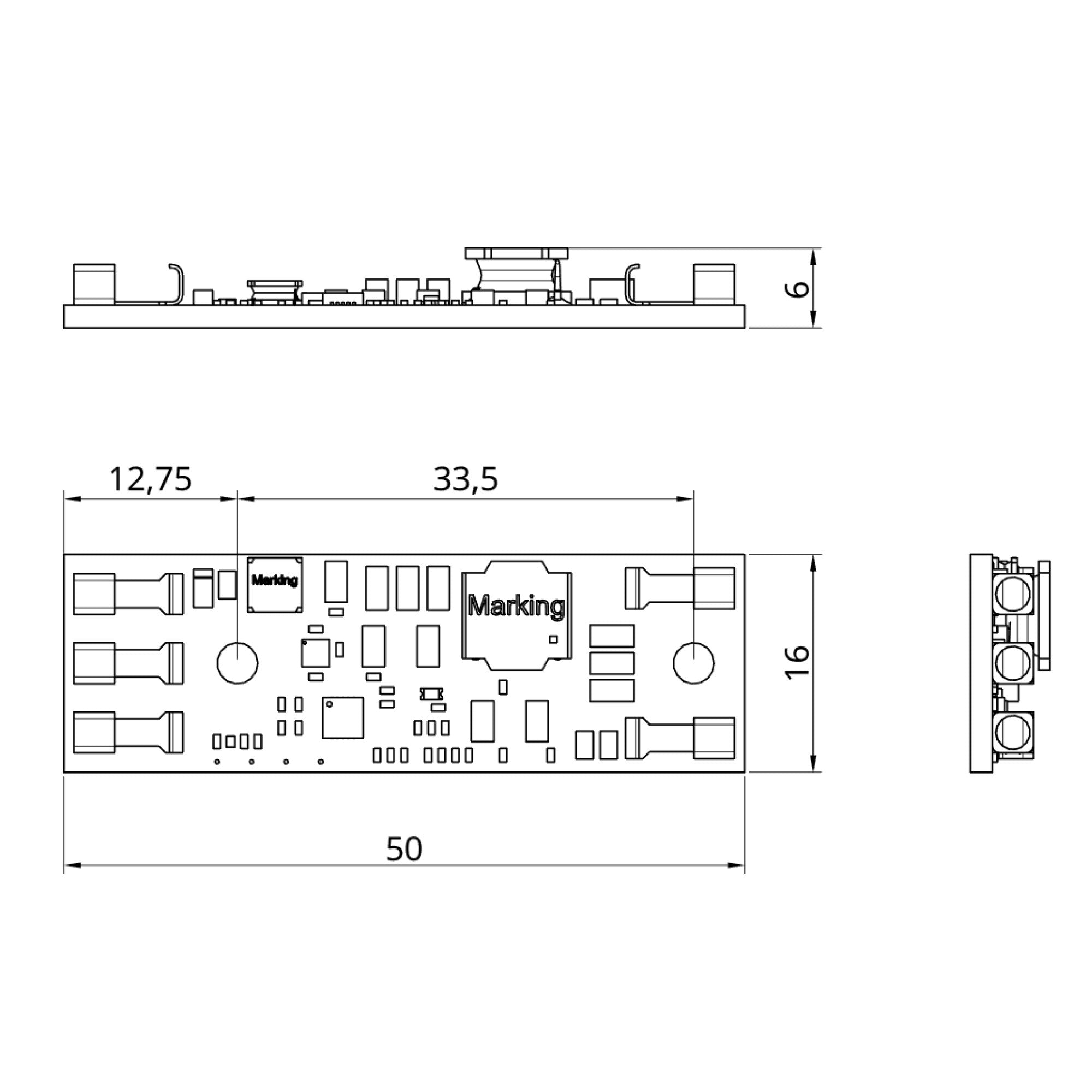 LEDIM/D1 TouchDim driver flickerfree 500mA 6-24V to 5-22V DIM