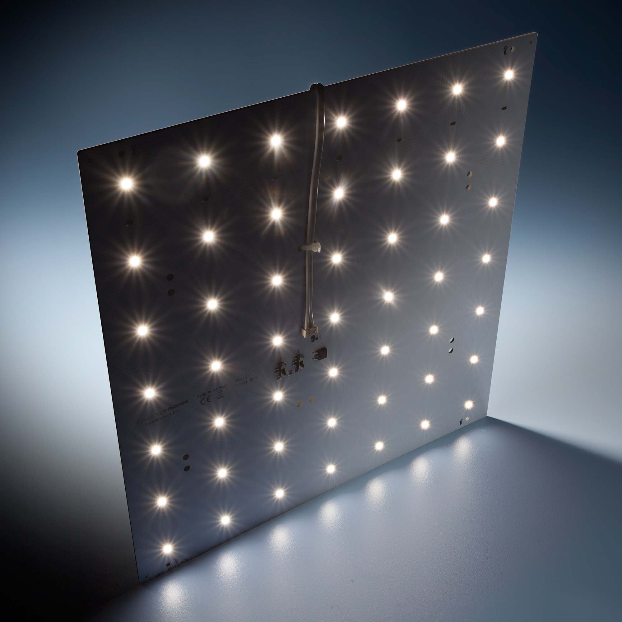 BackMatrix-49-3090 Nichia LED Module pure white 4000K CRI90 2150lm 49 LEDs 24V 14.11W 29x29cm (27423 lm/sqm) - view 2