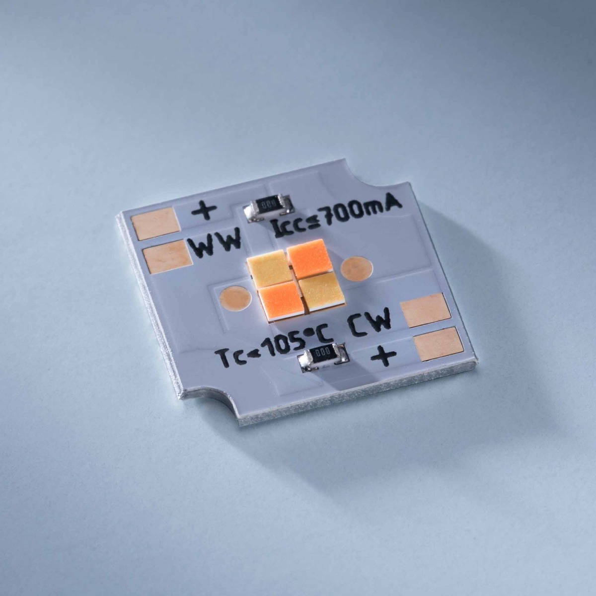 SmartArray-Q4-TW Configurable Nichia CSP LED Module 2 channel, TW, Dynasolis, Two Color, 4 LEDs, 0.51x0.51", Made in Germany (up to 450 lm)
