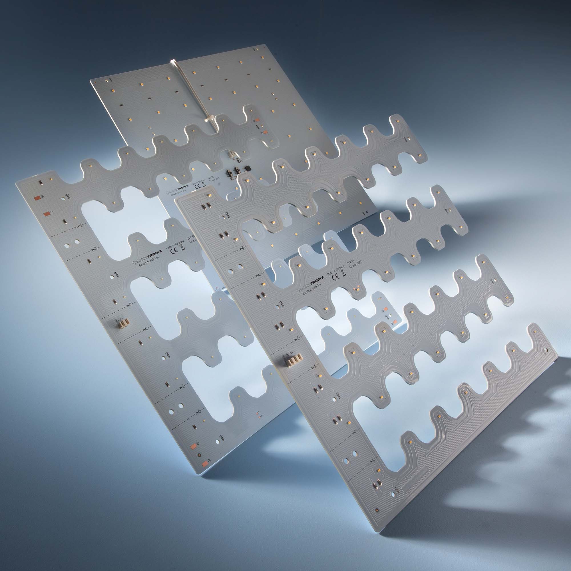 BackMatrix-49-2080 Nichia LED Module pure white CRI80 5000K 1300lm 49 LEDs 24V 10.9W 180° 11.02x11.02" (1500 lm/sqft)