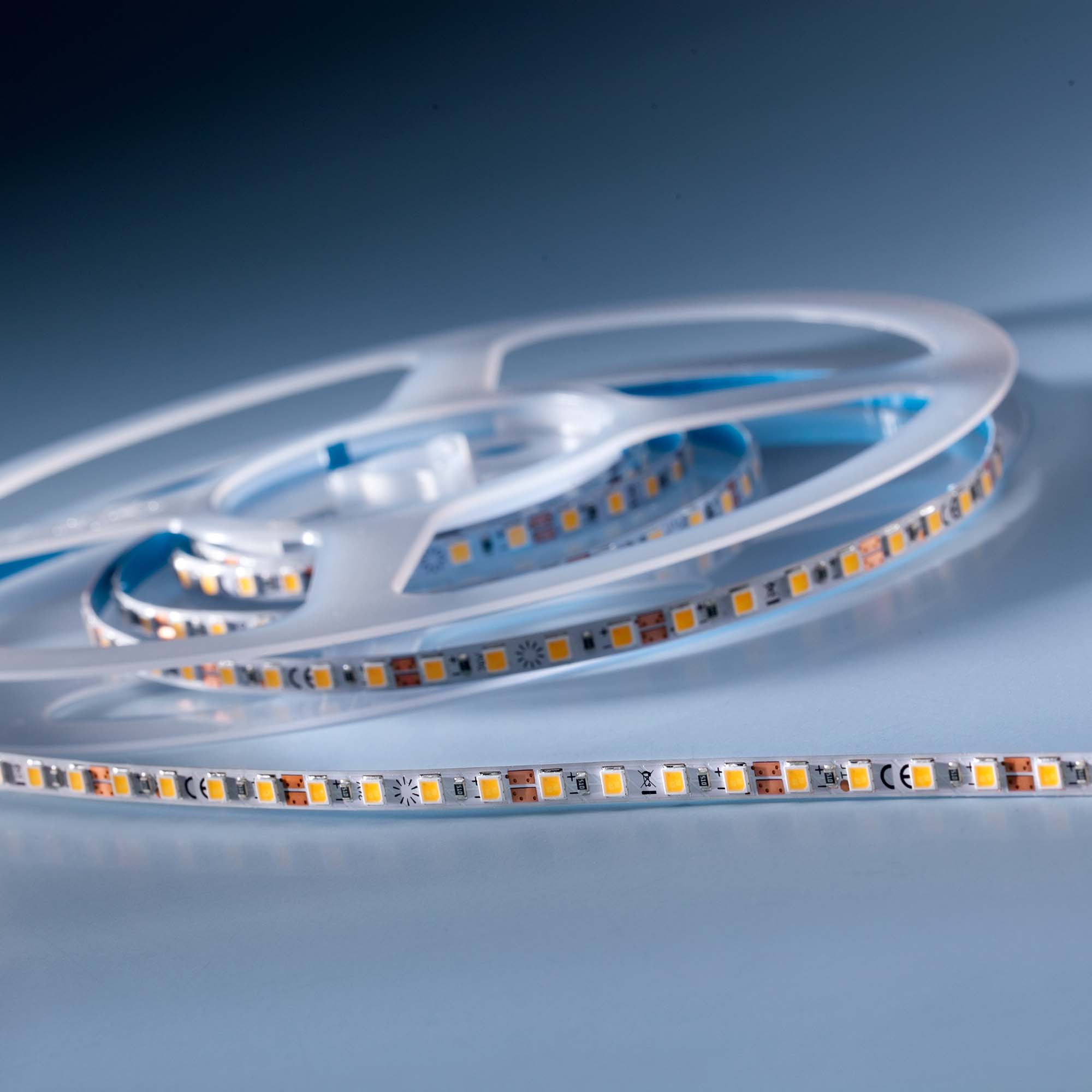 SlimFlex 240 Pro Nichia LED Strip 0.19" wide neutral white CRI90 4000K 4240lm 24V 36 LEDs/ft 7ft/2m reel (647lm & 5.5W/ft)