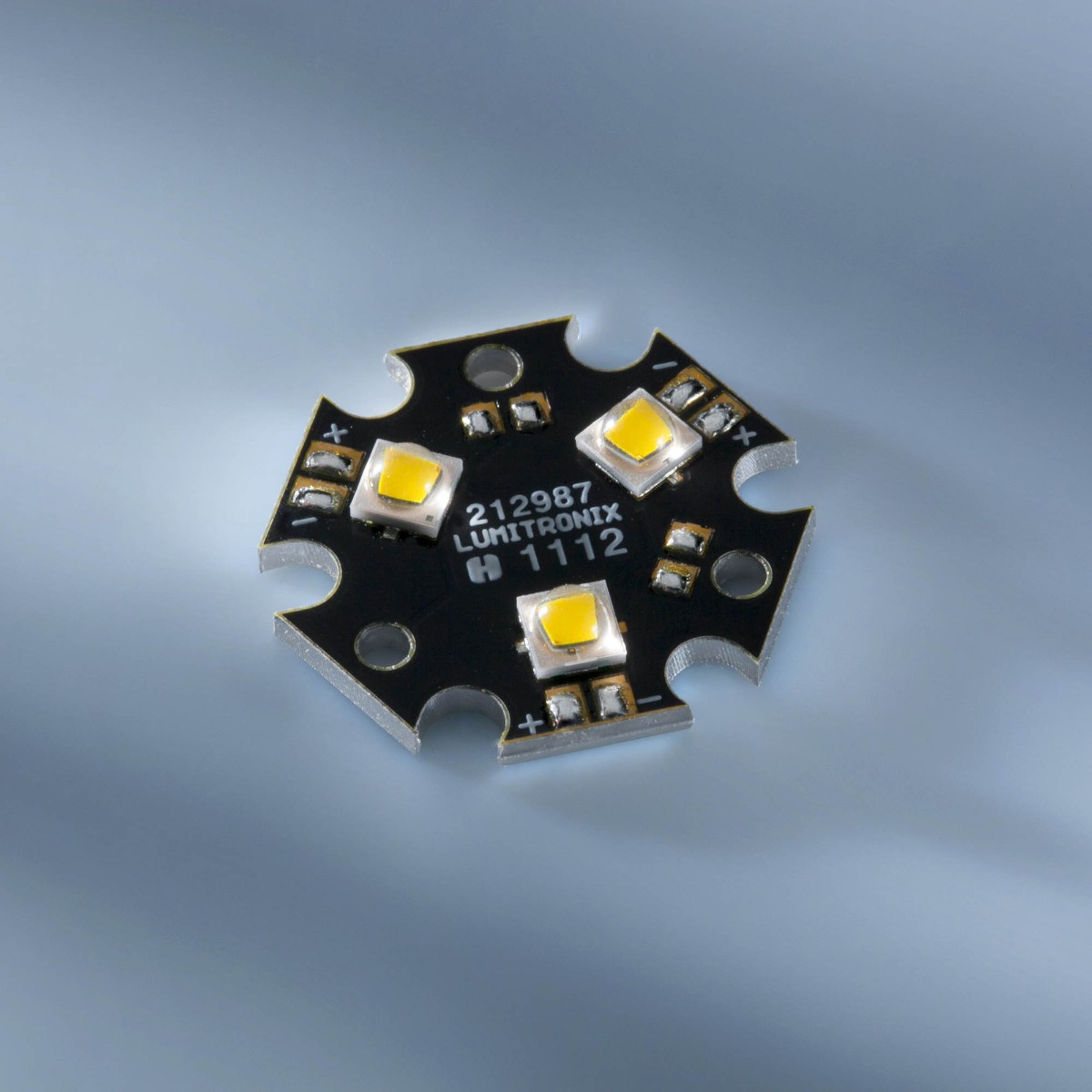 Configurable Triple Star PCB Nichia 219 LED Module White CRI 70-90 1800-6500K High Power 3x 3W NVSW219 LEDs 1000mA (up to 3000lm)