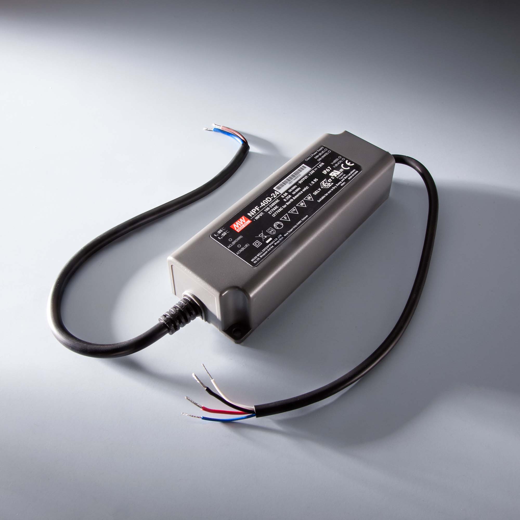 Constant Voltage Power Supply Mean Well NPF-90D-24 IP67 230V to 24V 3.75A 90W