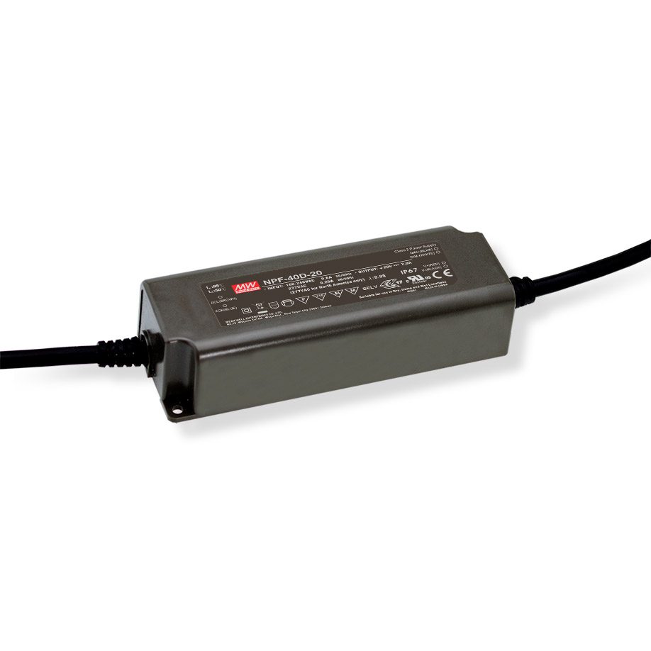 Constant Voltage Power Supply Mean Well NPF-90D-24 IP67 230V to 24V 3.75A 90W