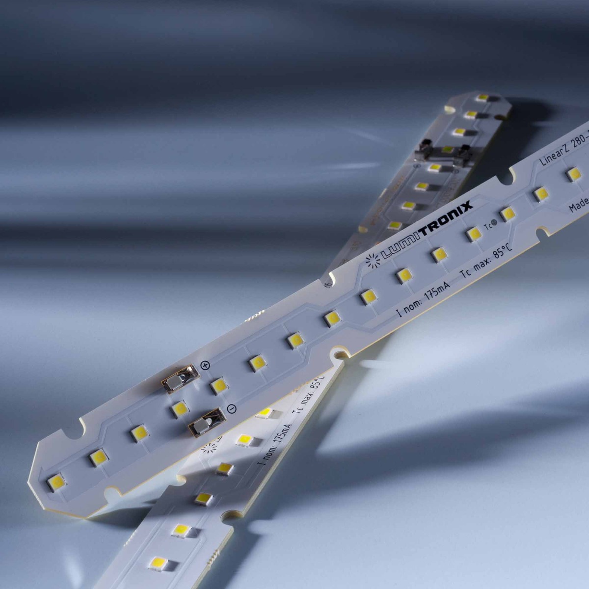 LumiBar-26-3098+ Configurable Nichia LED Strip Zhaga L28W2 White CRI 70-99 1800-7800K 175mA 26 LEDs 11.02" (up to 1372lm/ft)