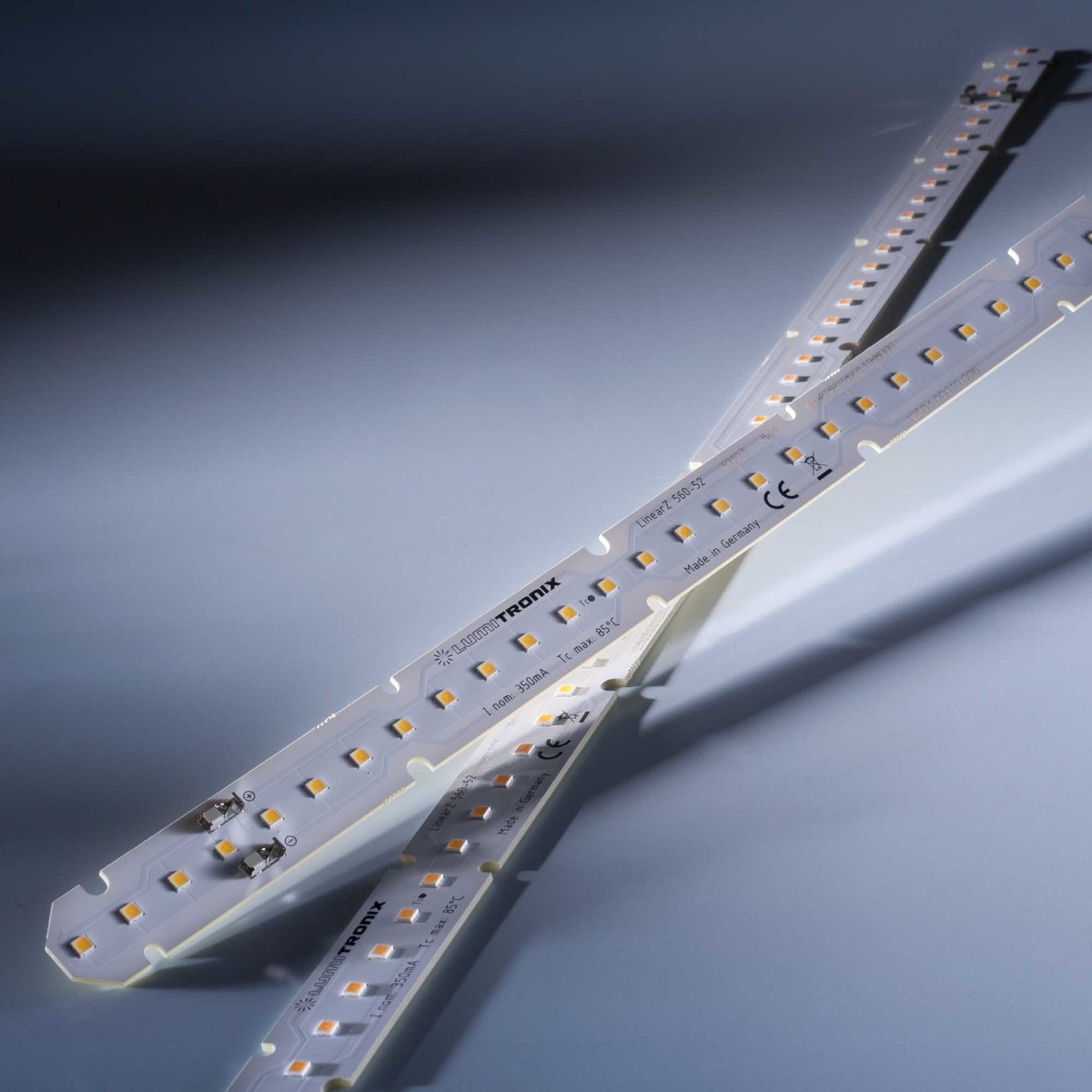 LumiBar-52-3098+ Configurable Nichia LED Strip Zhaga L56W2 White CRI 70-99 1800-7800K 350mA 52 LEDs 22.05" (up to 1372lm/ft)