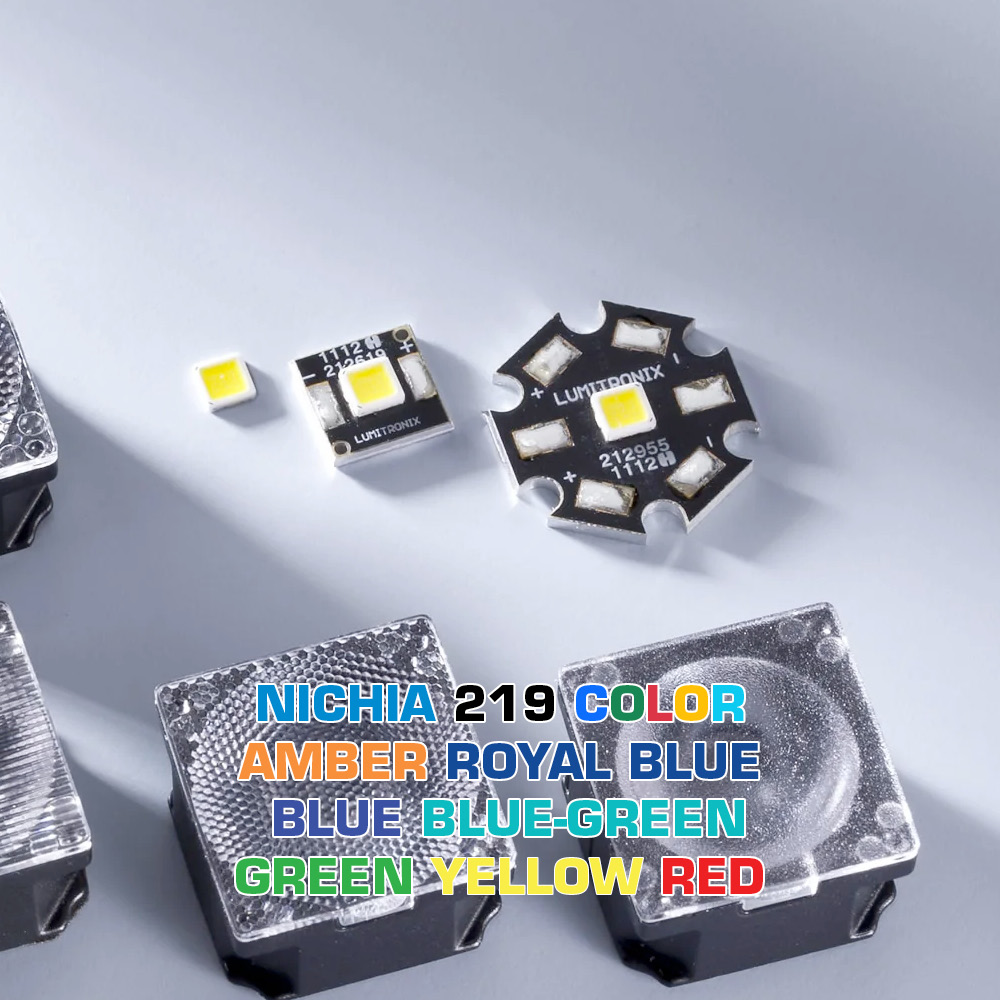 Configurable Star or Square PCB Nichia 219 LED Module Color High Power 1W 219 LED 350mA (up to 500lm)