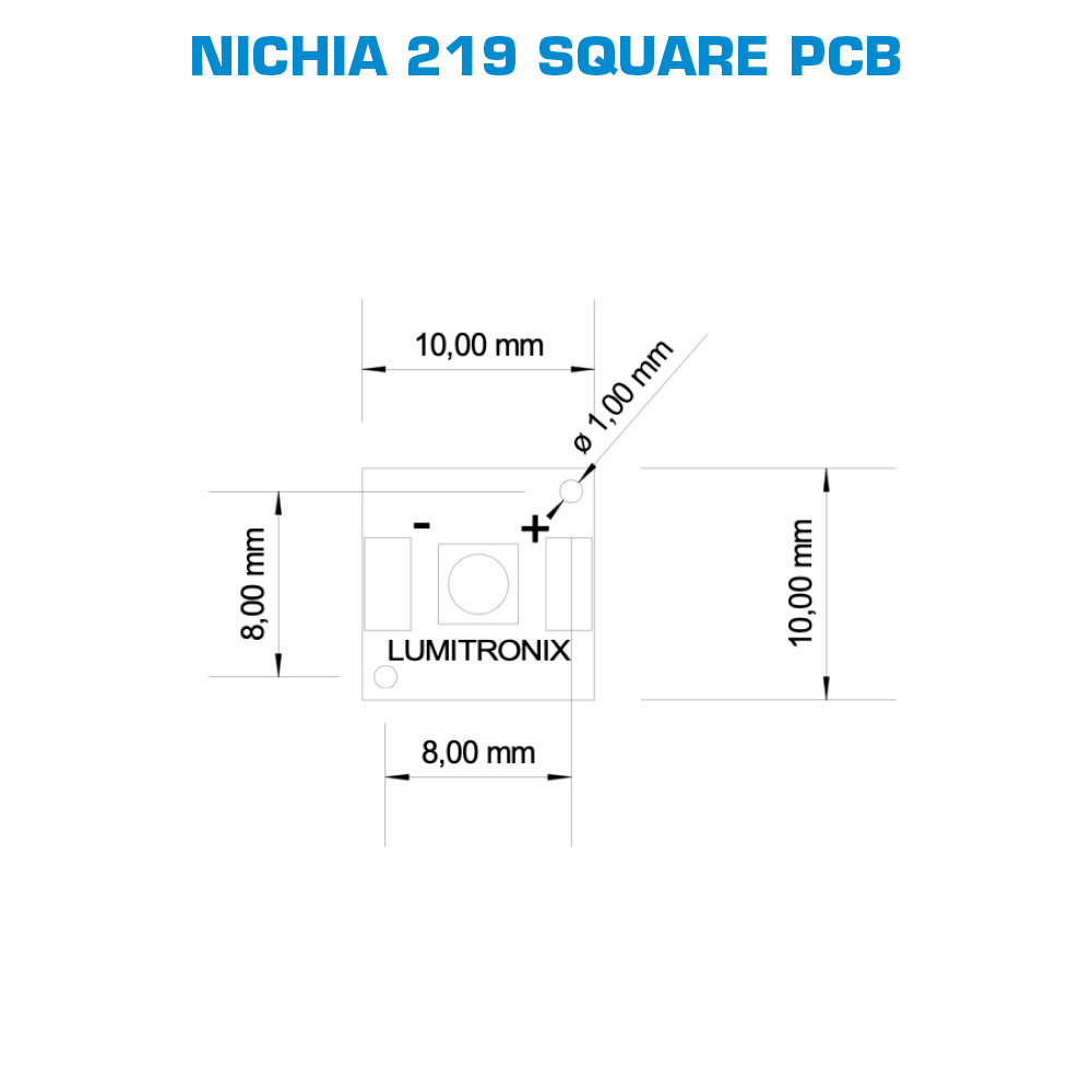Configurable Star or Square PCB Nichia 219 LED Module White CRI 70-90 1800-6500K High Power 3W NVSW219 LED 1000mA  (up to 1000lm)