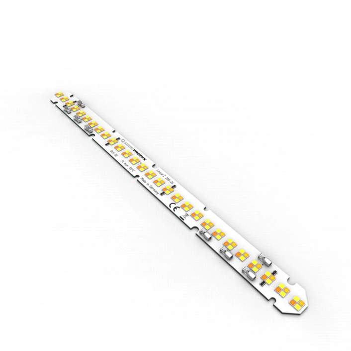 LumiBarTW-112-4098+ Toshiba-SSC TW LED Strip Zhaga Sunlike CRI98 white 2700K+3500+5000K 990lm 24V 112 LEDs 11.02" module (1060lm/ft 12W/ft) 
