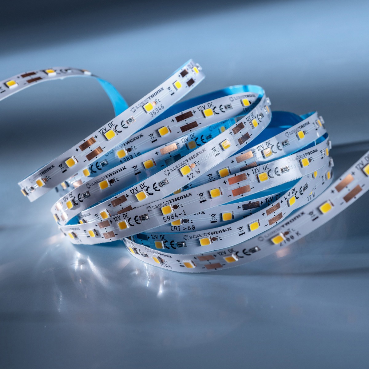LumiFlex300 Seoul LED Strip white 4000K 1530lm 12V 60 LEDs/m 5m roll (306lm/m and 2.4W/m)