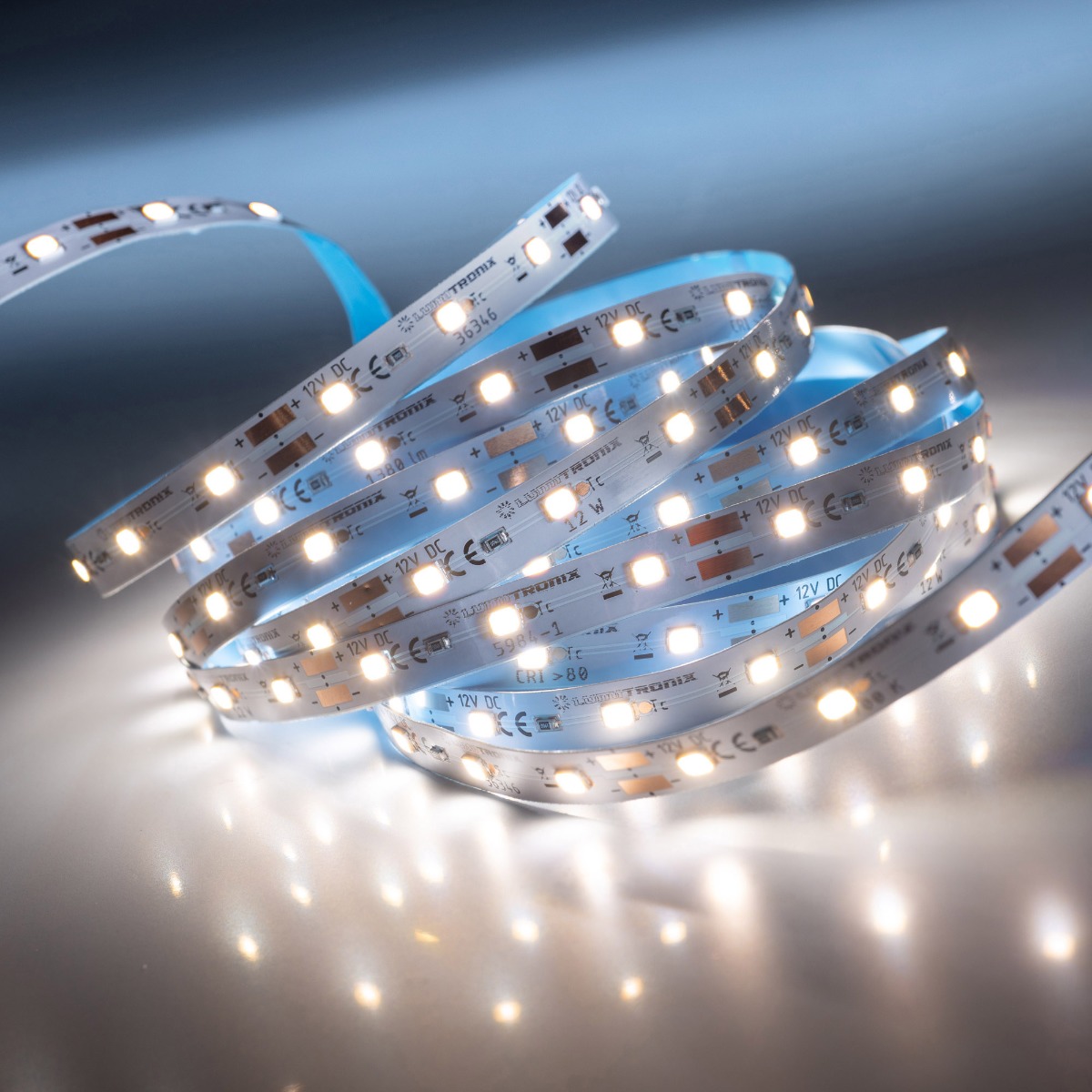 LumiFlex300 Seoul LED Strip white 4000K 1530lm 12V 60 LEDs/m 5m roll (306lm/m and 2.4W/m)