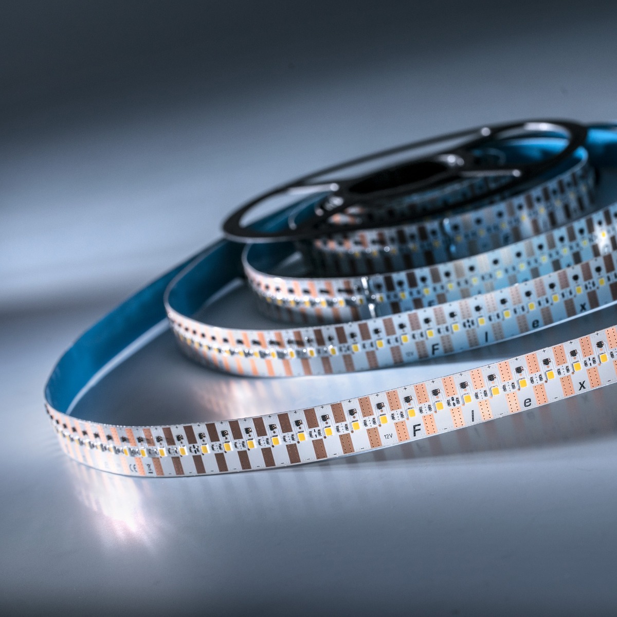 FlexOne4080 Samsung LED Strip cold white 6500K 19000lm 12V 30 LEDs/ft 16ft/5m reel (1160lm & 12.9W/ft)