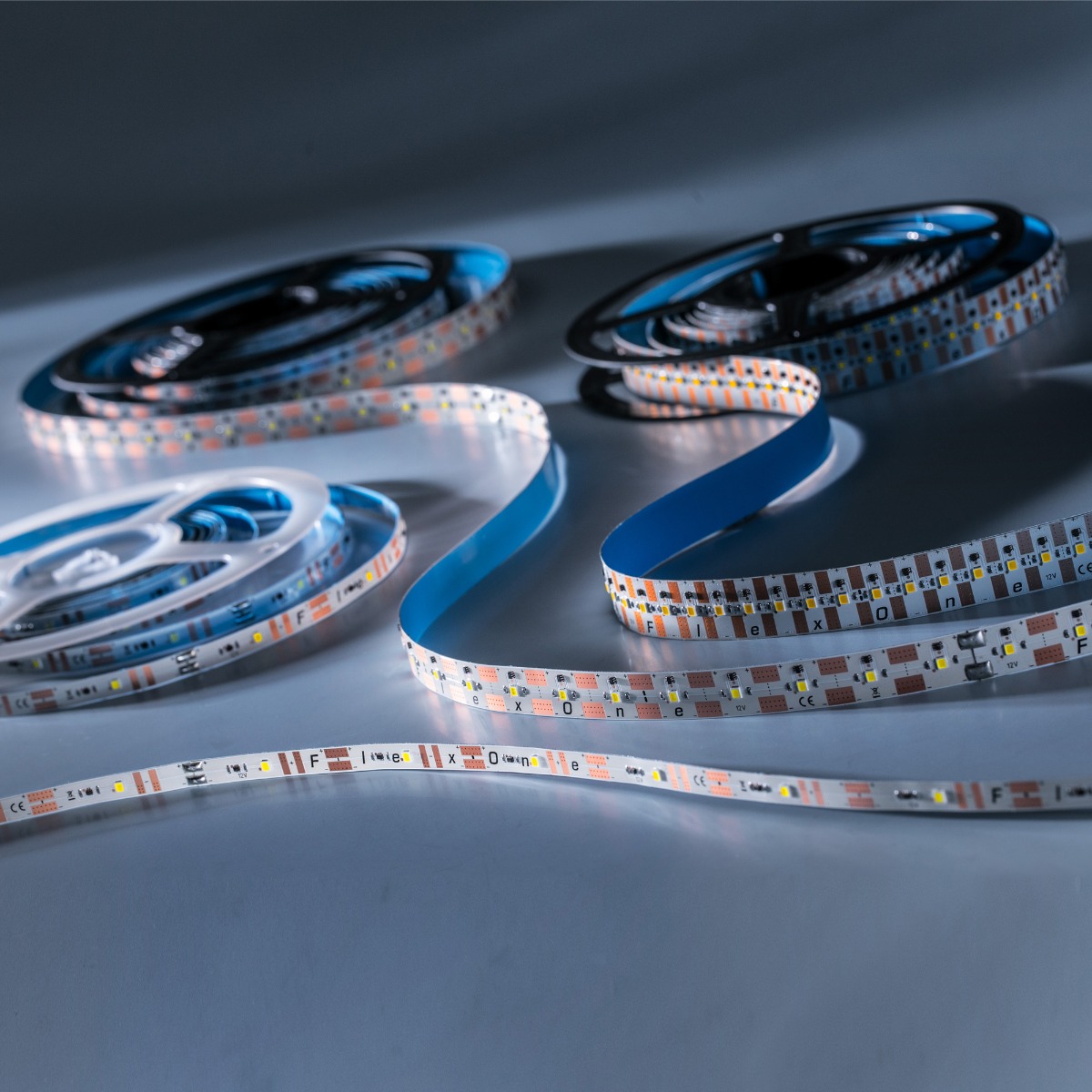 FlexOne3080 Samsung LED Strip cold white 6500K 12875lm 12V 15 LEDs/ft 16ft/5m reel (785lm & 9.2W/ft)