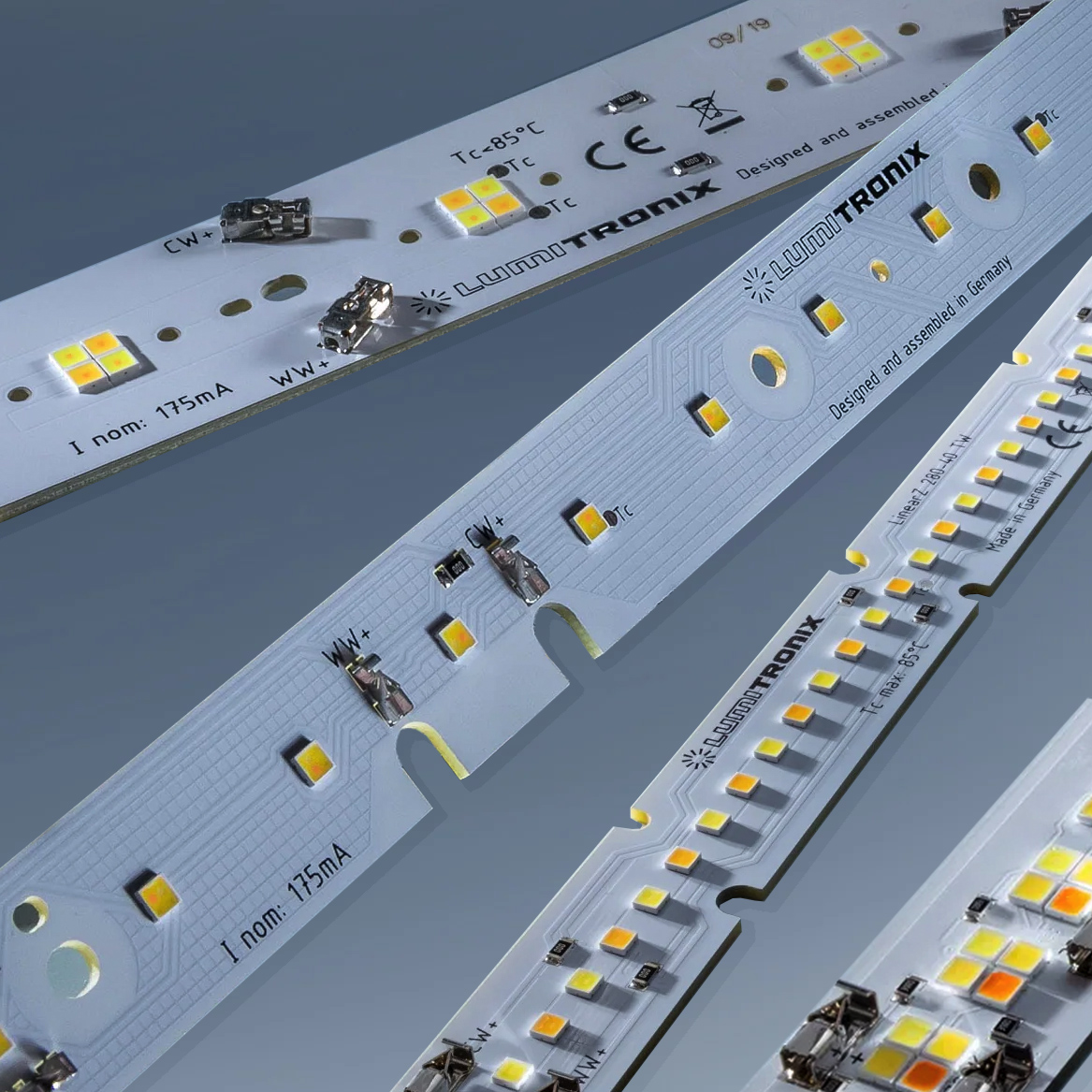 Custom Made LumiBar-50 RGB-TW Plug & Play 19.69", TW, Dynasolis, RGBW, RGB+TW LED Strip, Made in Germany, 12/24/48V