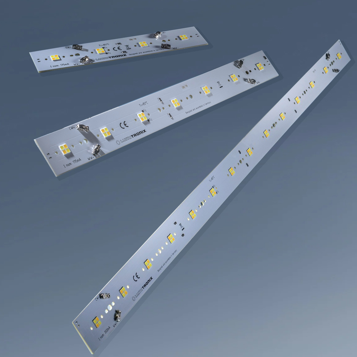 LumiBar Daisy Configurable Multicolor 2-channel Plug & Play, TW, Dynasolis, Two Color LED module Zhaga 6.3, 11.02, 22.05 x 1.1", Made in Germany