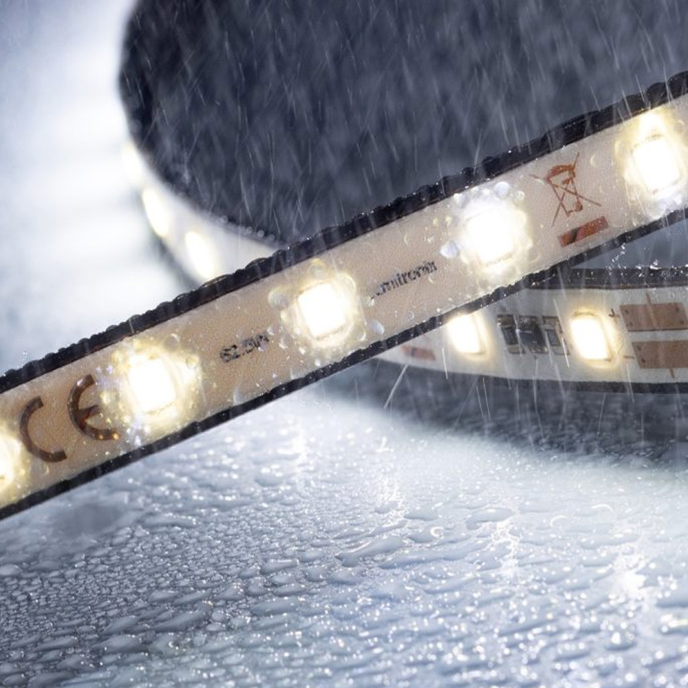 Custom Made Flexible White LED Strips, Made in Germany, Nichia/Cree/Samsung/Seoul LEDs, 12/24/48V, up to 164ft length & 0.2-0.79" width