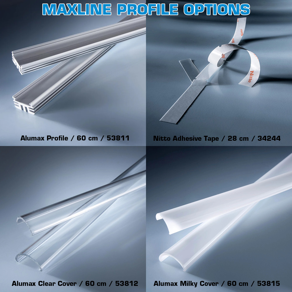 MaxLine-70 Configurable Nichia LED Strip white CRI 70-99 1800-7800K 70 LEDs 11.02" (up to 3000lm/ft)