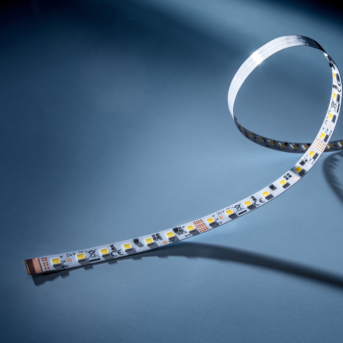 LumiFlexTW-1080 Nichia LED Strip 2 in 1 Tunable white CRI80 2700-6500K 4450lm 24V 34 LEDs/ft 5m/16ft reel (270lm/ft and 2.32W/ft)