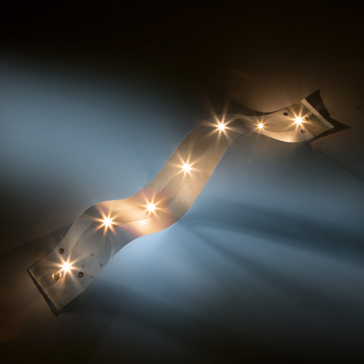 PaperFlex-1-1080 Osram LED Strip ONE ROW 13.77"x1.96" & 7 LEDs warm white 2700K 24V 270lm/sqft