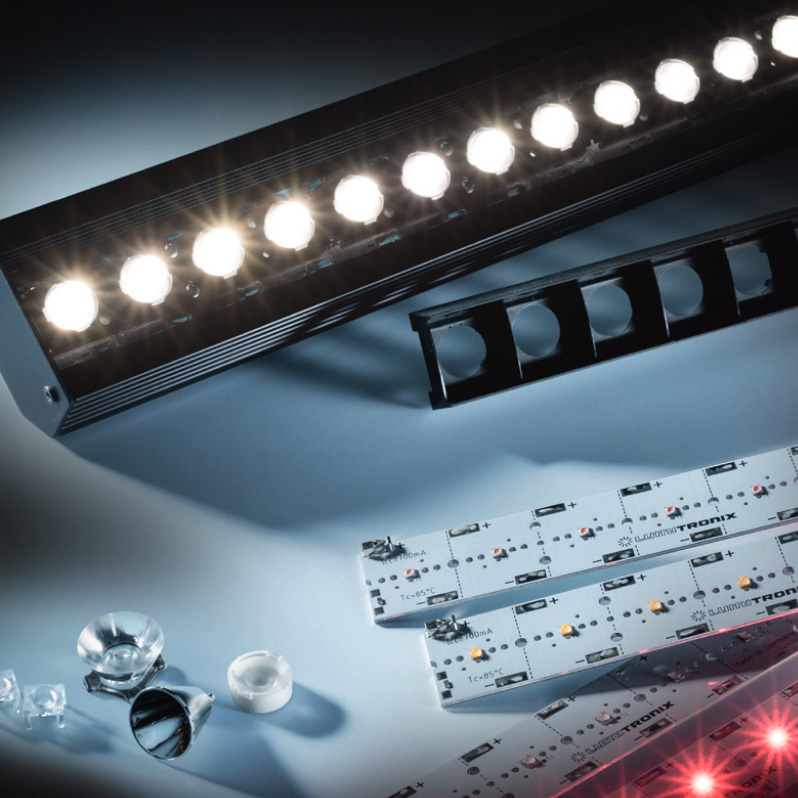 PowerBar-4090-V3 LED Module Aluminium cold white 5700K 3235lm 700mA 12x Osram Oslon LEDs 11.41in/29cm (3448lm/ft)